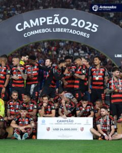 A CAMPANHA DO FLAMENGO NA LIBERTADORES 2025!

Foram 13 jogos até levantar a taç…
