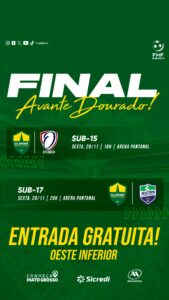 Hoje é dia de decisão na base, torcedor!
A Arena Pantanal recebe as finais do Ca…