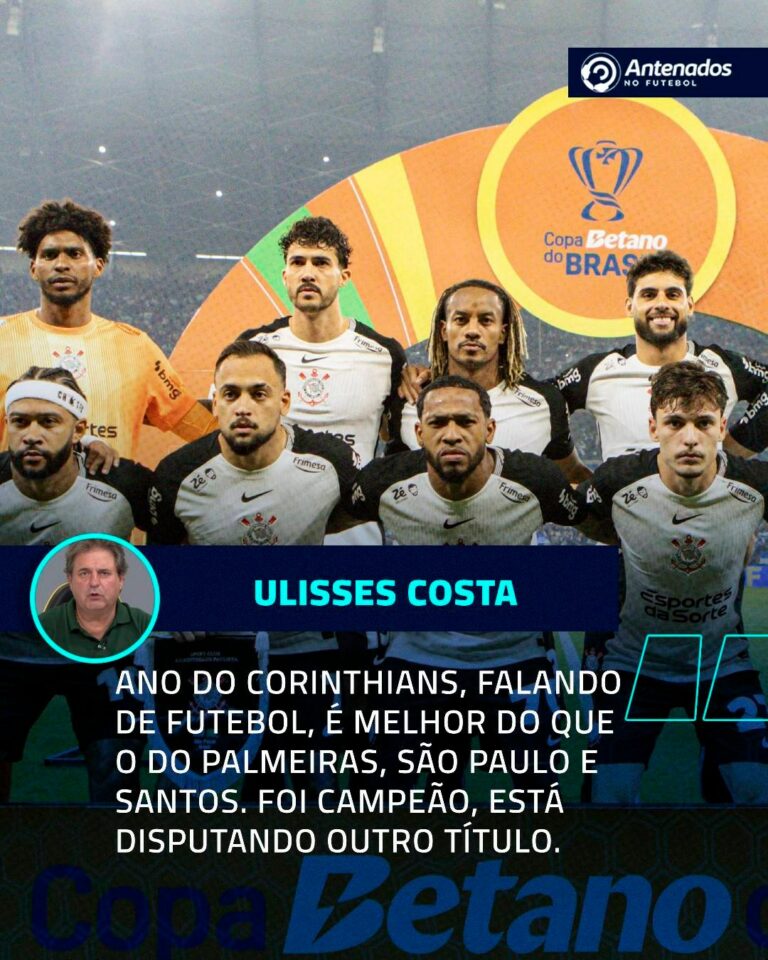 O narrador Ulisses Costa destacou a temporada do Corinthians, campeão estadual …