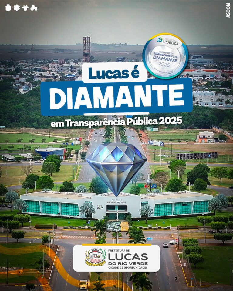 É BI-DIAMANTE!  Lucas do Rio Verde brilha mais uma vez no topo da transparência …