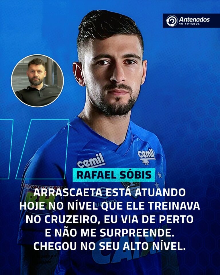 Sóbis foi companheiro do Arrascaeta no Cruzeiro e tem boas lembranças.