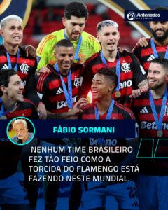 O jornalista Sormani criticou a torcida do Flamengo.