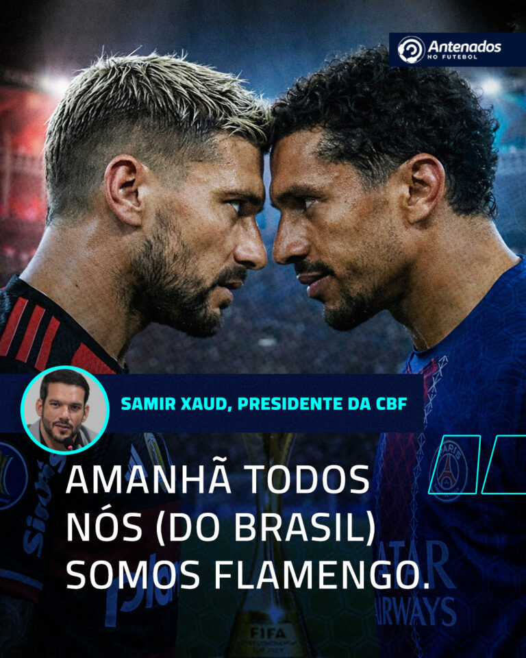 ‘TODOS SOMOS FLAMENGO’?!  O presidente da CBF, Samir Xaud demonstrou seu apoio a…