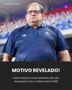 Guto Ferreira explica que não renovou com o Remo porque… Ver mais