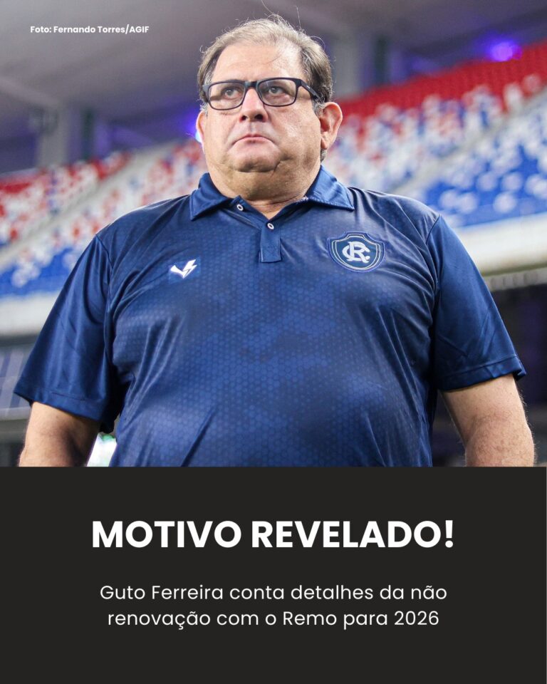 Guto Ferreira explica que não renovou com o Remo porque… Ver mais