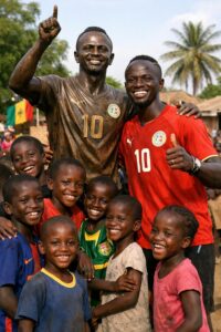 Mané doa mais de 500 mil euros (R$ 2,9 milhões) para a construção de um hospital…