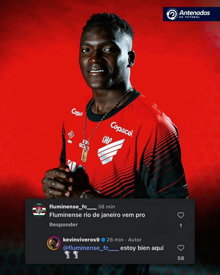 Um torcedor do Fluminense foi pedir a contratação do atacante Viveros na rede s…