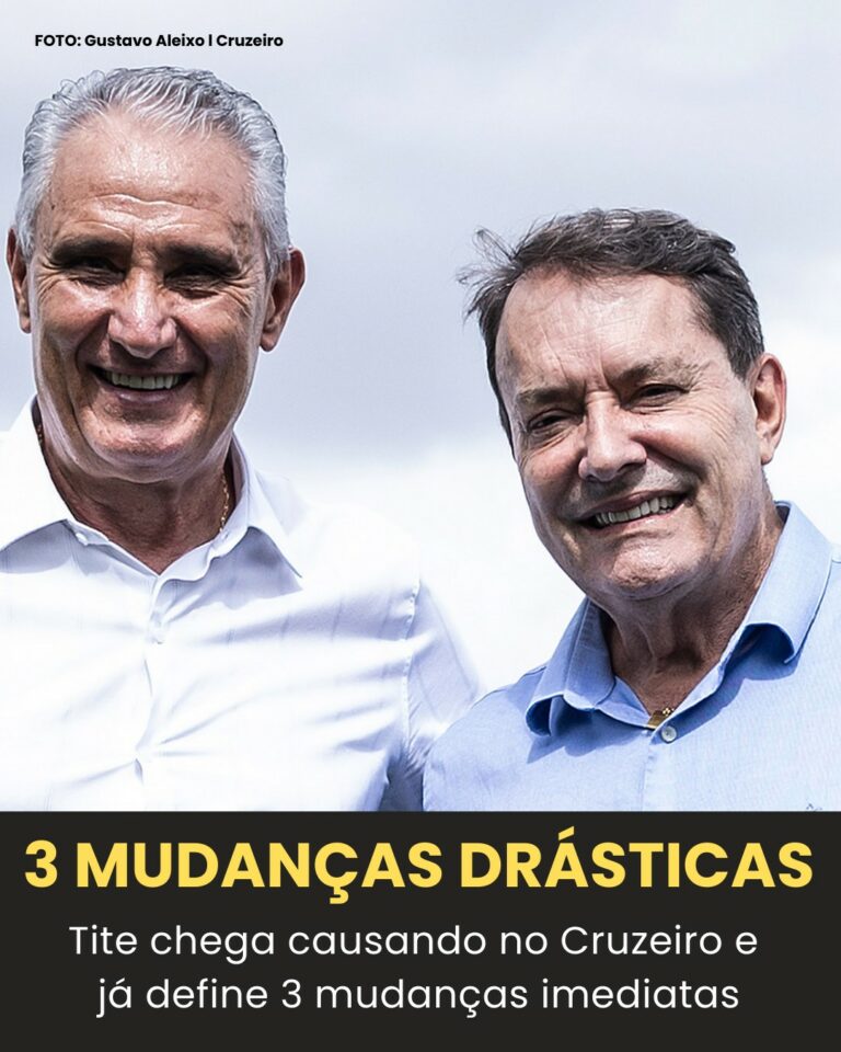 Tite chegou causando no Cruzeiro com 3 mudanças drásticas e vai…Ver mais