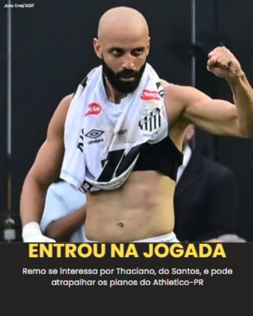 DISPUTA!  Thaciano tem contrato longo com o Santos, mas não deve permanecer no c…