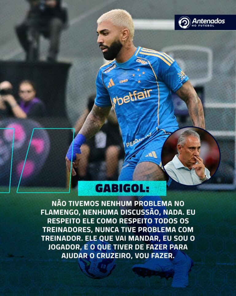 Gabigol falou abertamente e descartou qualquer polêmica envolvendo Tite, coloca…