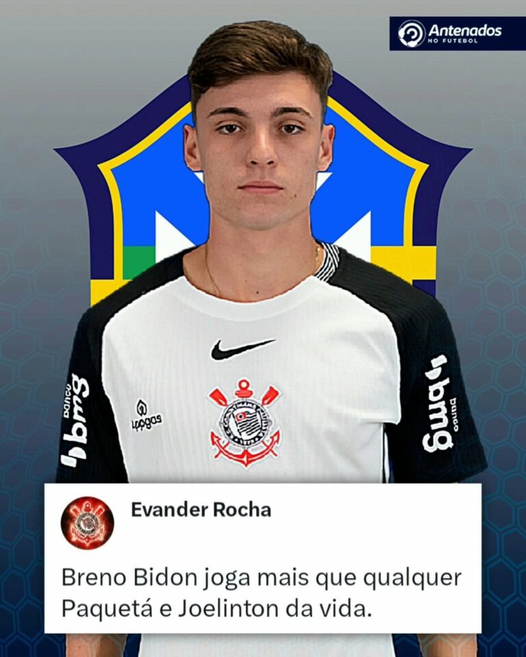 Torcedores do Corinthians querem ver o Breno Bidon na seleção brasileira.
