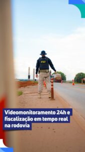 A BR-163 é acompanhada de perto todos os dias. 

Por meio do videomonitoramento …