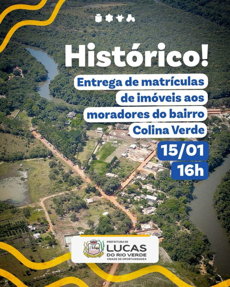 Avanço Histórico: Regularização Fundiária chega ao Colina Verde!

Garantir o or…