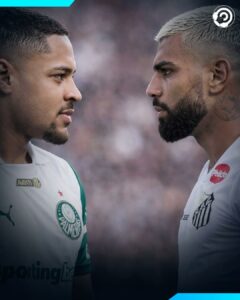 VAI ROLAR? 

O Gabigol teve uma ótima estreia pelo Santos, com direito a gol de…