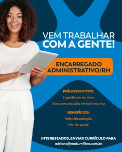 A Mutum Fibra está com uma vaga aberta e  pode estar procurando por você! 

Esta…