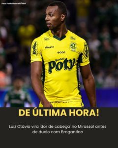 Antes do jogo, Mirassol confirma que… Ver mais