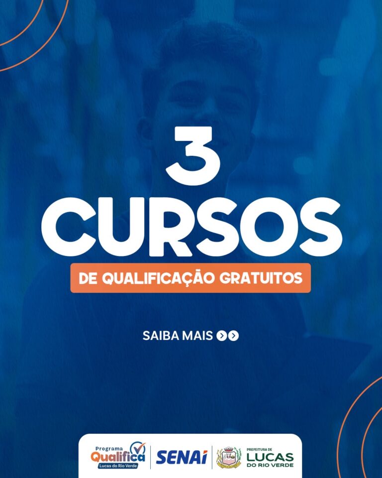 Oportunidade de qualificação gratuita! 

 O Programa Qualifica Lucas está com in…