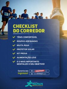 Checklist do corredor: conferido!

Tênis ok, roupa separada, protetor solar e o…