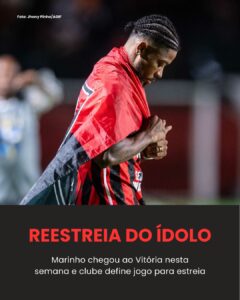 ESTREIA QUANDO? Vitória prepara Marinho para jogo contra o…Ver mais