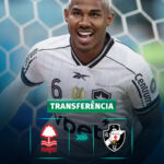 O Vasco acertou a contratação de Cuiabano junto ao Nottingham Forest por emprést…