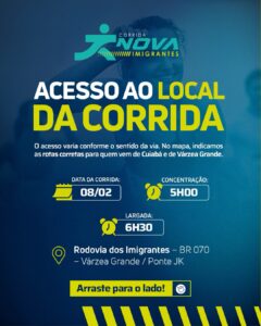 Está na hora de saber como será a chegada ao local da corrida 

Pra garantir uma…