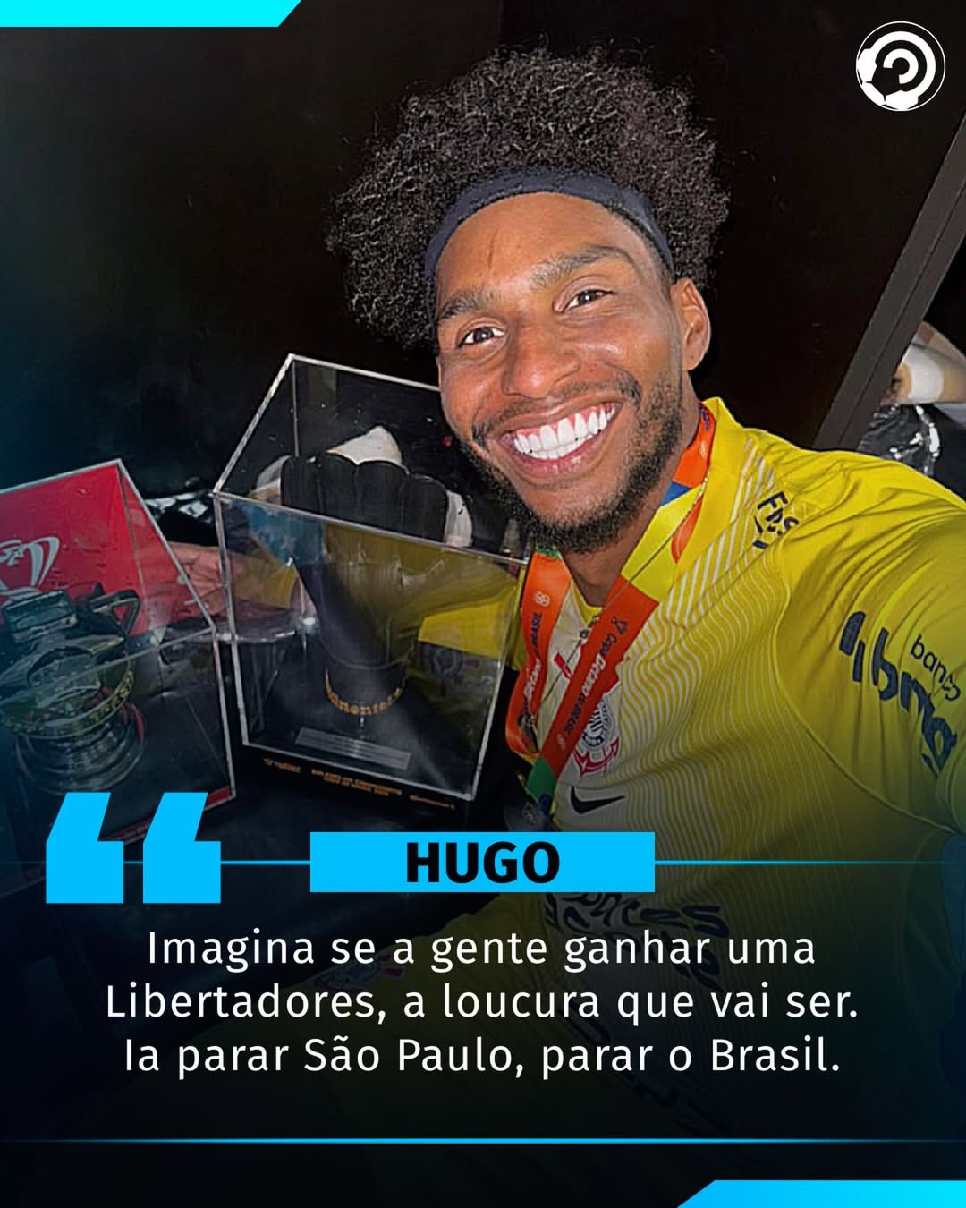 RUMO AO BI!  Elenco do Corinthians já sonha com o titulo da Libertadores.