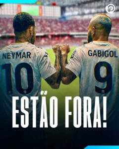 EFEITO SINTÉTICO!  Neymar e Gabigol são poupados contra o Athletico.

Santos fic…