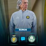 Palmeirenses estão pedindo o técnico Jorge Jesus, que pode deixar o Al-Nassr.