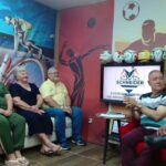 PRIMEIRO TEMPO FALANDO DE ESPORTES E DE ALMOÇO COM O PESSOAL DO CLUBE ALEGRIA DE…