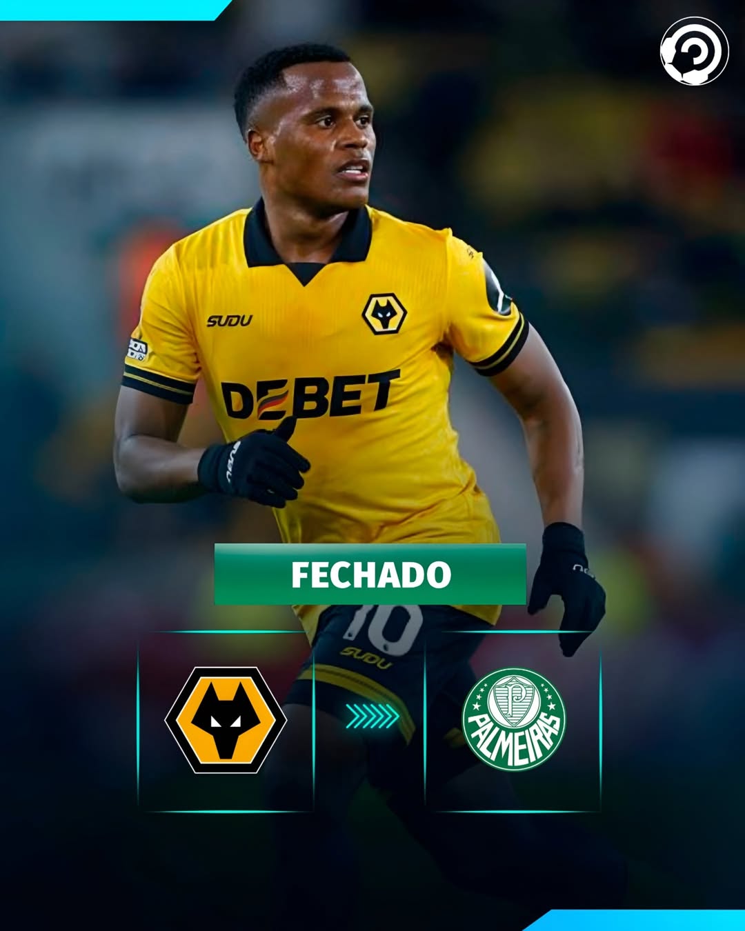 Palmeiras anunciou neste sábado a contratação do meia-atacante Jhon Arias, ex-Wo…