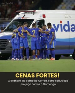 MEU DEUS!  Jogador saiu de campo em ambulância…  Ver mais