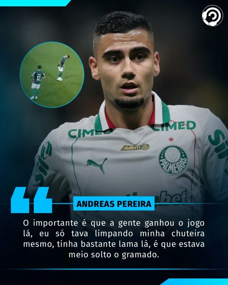 “LIMPANDO A CHUTEIRA” Foi assim que o Andreas definiu o momento polêmico em pên…