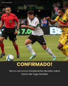EITA!  Remo toma decisão definitiva sobre futuro de Yago Ferreira… Ver mais
