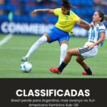 CLASSIFICADAS! Brasil perde para Argentina, mas avança no Sul-Americano Feminino…