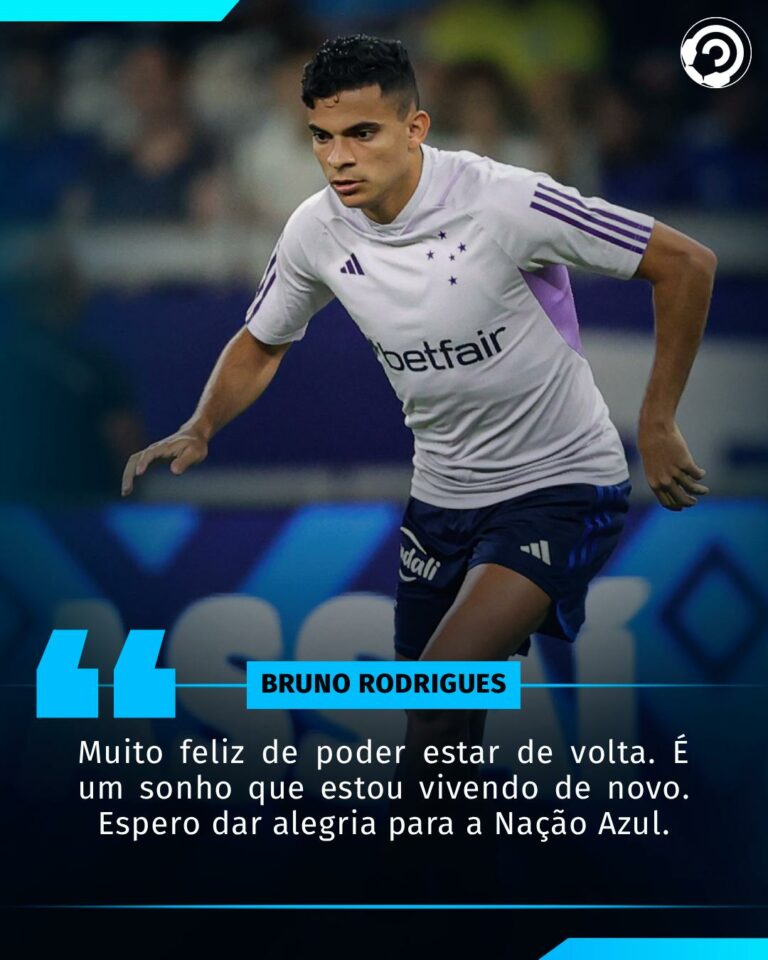 Bruno Rodrigues, do Palmeiras, desembarcou em Belo Horizonte para assinar com o…