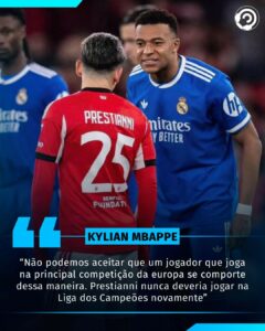 GRANDE ATITUDE DO MBAPPE! 

Kylin Mbappe saiu em defesa do Vinícius Jr no ato ra…