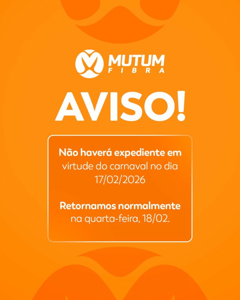 Informamos que estaremos fechados nesta terça-feira de Carnaval, 17 de fevereiro…