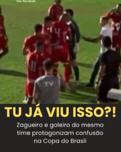 DO PRÓPRIO TIME? Vídeo da expulsão mais bizarra da história da Copa Brasil