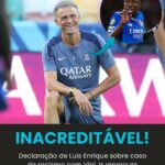 MEU DEUS! Luis Enrique disse que caso de Vini Jr é …Ver mais