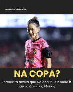 Após polêmica, árbitra Daiane Muniz pode ir à Copa do Mundo como…Ver mais