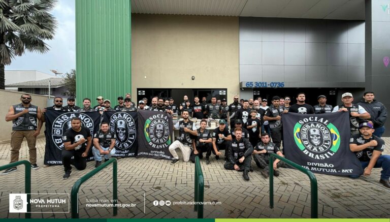 Motociclistas de Nova Mutum, Lucas do Rio Verde e Sorriso, realizam doação de li…