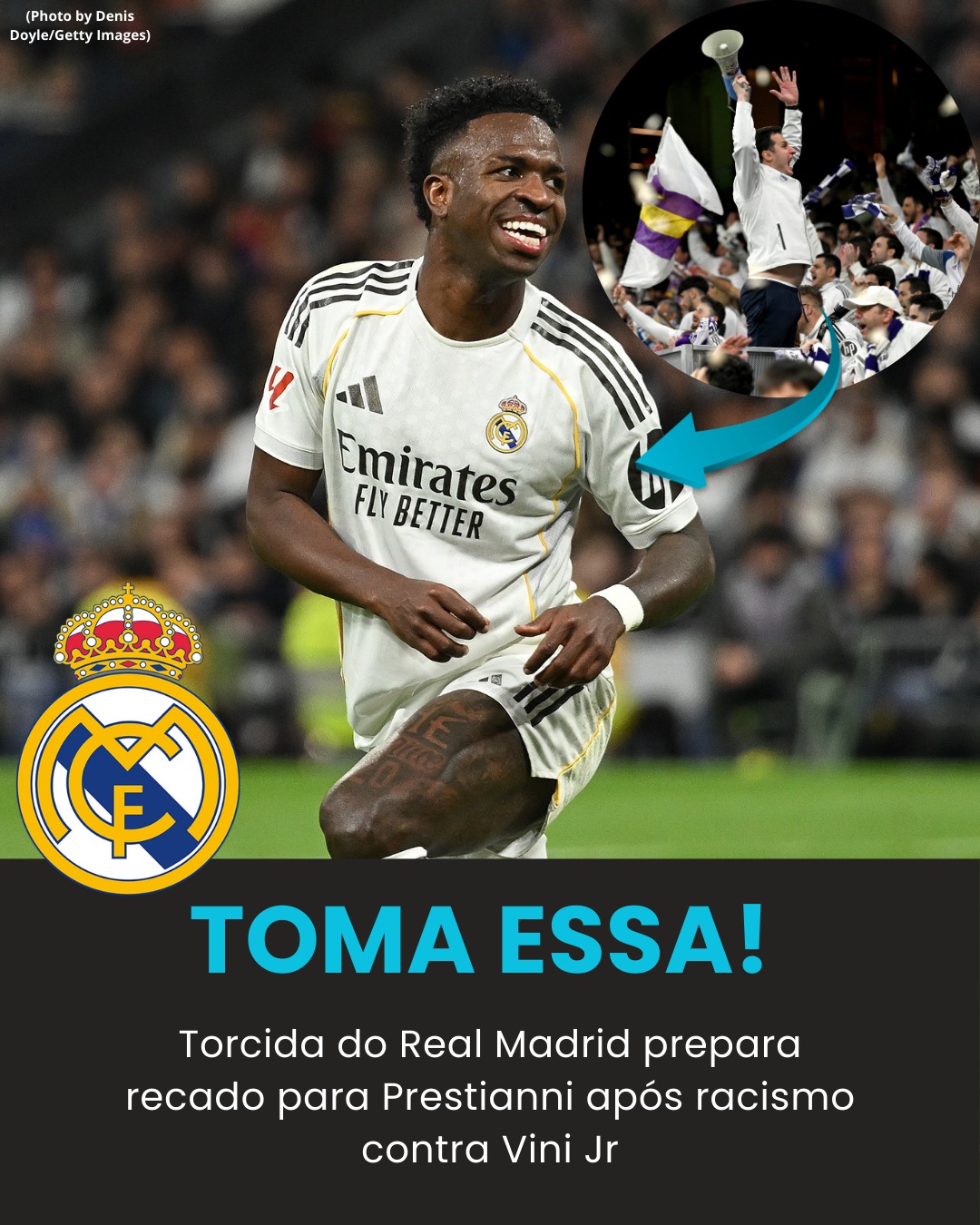 Torcida do Real surpreende Vini Jr e …Ver mais