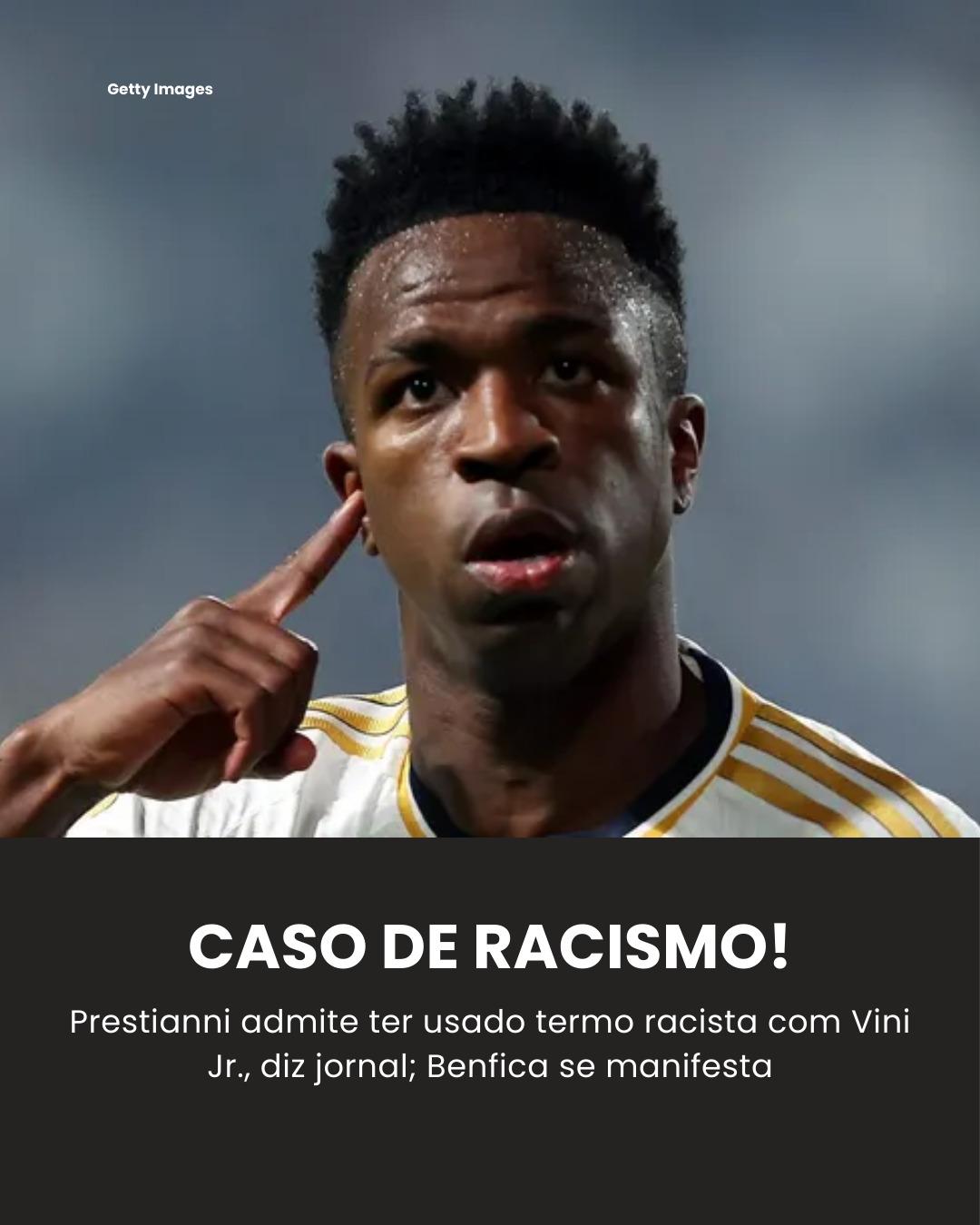 POLÊMICA! Jornal diz que Prestianni admitiu ter chamado Vini Jr de… Ver mais