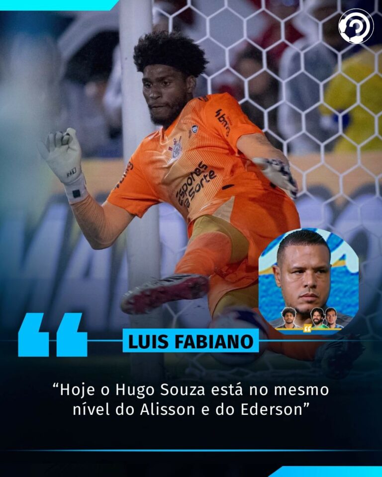 Luis Fabiano fez essa declaração aí sobre o Hugo Souza, vocês concordam?