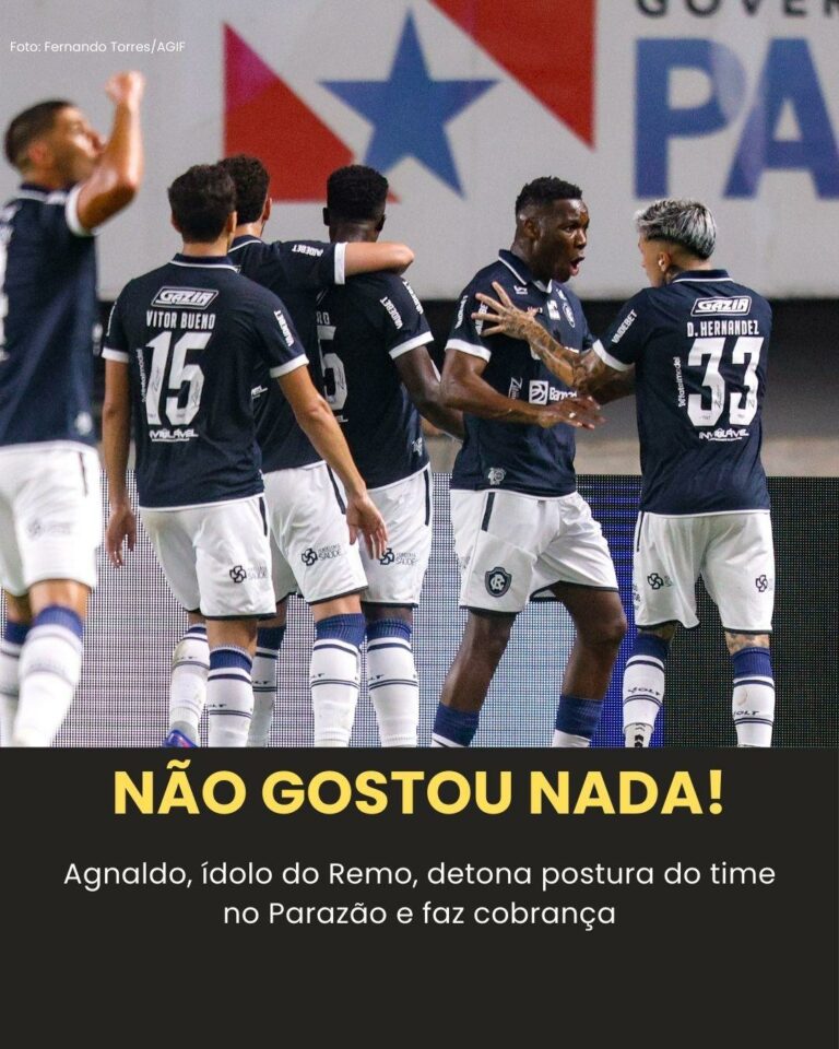 DETONOU!  Agnaldo não escondeu a insatisfação com o que o time do Remo vem apres…