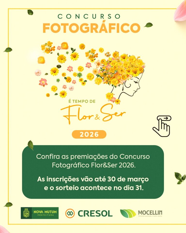 Campanha de Fotos Flor & Ser 2026

Tem como objetivo celebrar a beleza, a essênc…