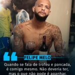 EXPERIÊNCIA!  Felipe Melo se pronunciou após a briga entre Cruzeiro e Galo.