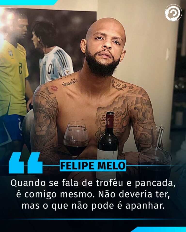 EXPERIÊNCIA!  Felipe Melo se pronunciou após a briga entre Cruzeiro e Galo.