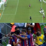 TEVE INVASÃO? O Bahia abriu o placar contra o Vitória com Luciano Juba, mas o ju…