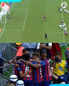 TEVE INVASÃO? O Bahia abriu o placar contra o Vitória com Luciano Juba, mas o ju…